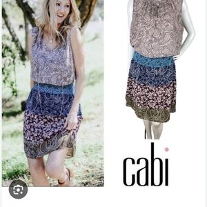 CAbi Dani Floral Paisley Dress